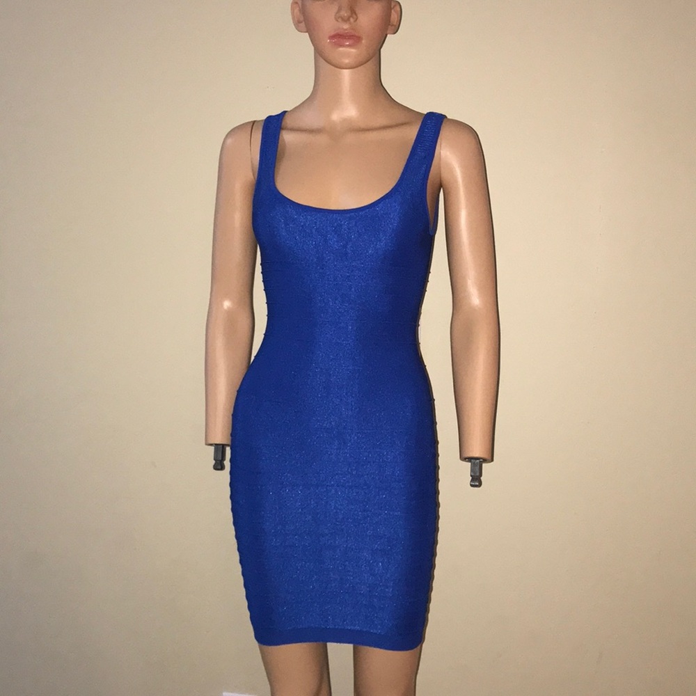 Bebe Blue Bodycon Dress
